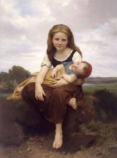 William-Adolphe Bouguereau The Elder Sister France oil painting art